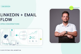 build linkedin and email automation that opens doors