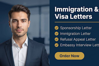 write your immigration support letter for visa applications