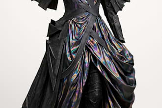 design your costume from concept sketch to 3d model