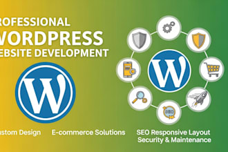 design, redesign, fix errors, and maintain your professional wordpress we