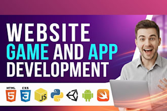 develop, design and debug websites, web apps, mobile apps and game projects