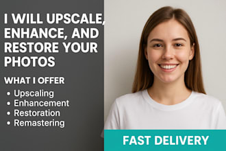 upscale, enhance, your low quality photos into high resolution image in urgent