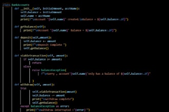 write python scripts for custom orders