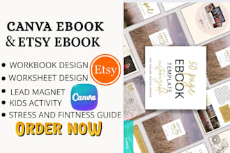 do coaching workbook yoga ebook canva worksheet and kids activity, lead magnet