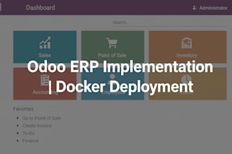 implement and configure odoo erp system with docker deployment