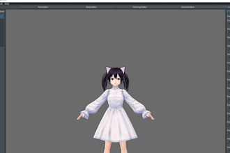 create custume 3d vtuber, vrm, vroid model, furry nsfw, 52 arkit blendshapes