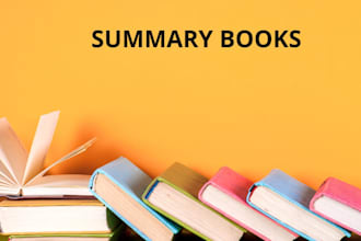 profissonaly summary books or chapite or article or stories