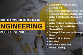 design water supply, sewerage, storm drainage systems