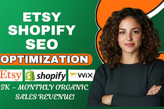 shopify, etsy and wix SEO product listing expert pod optimized listings