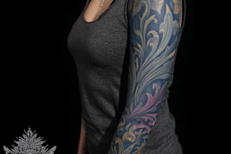 sleeve tattoo design tattoo cover up custom tatoo design