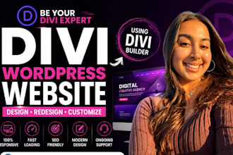be divi expert for divi wordpress website, divi theme, divi builder, divi