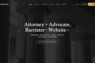 do attorney portfolio website legal biography, personal law brand legal websites