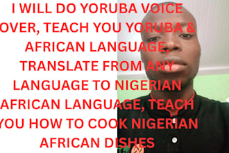 voiceover teach you how to cook nigeria dishes translate yoruba african language
