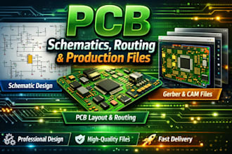 design high quality pcb schematics routing and manufacturing ready files