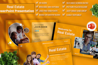 design real estate investor deck powerpoint presentation startup business plan