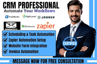 integrate invoiceninja ghl jobber freshbooks forms quickbooks zapier automation