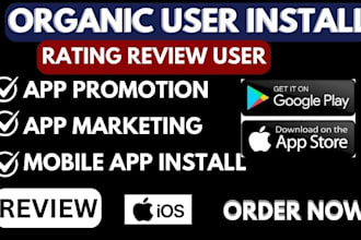 usa app install, 5000 app rating review within 24h mobile app promotion install