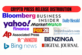 publish crypto press release, yahoo press release, submit crypto press release