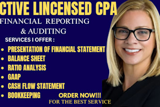 develop gaap compliant income statements, balance sheets, and cash flow reports