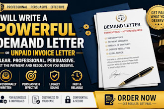 draft a powerful demand letter for payment disputes and unpaid invoices