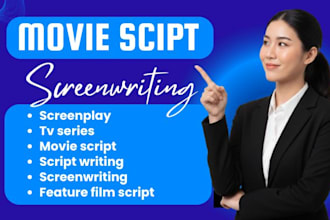 write screenplay screenwriting movie script tv series script writing film script