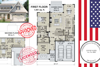 provide architect plans, structural engineer, full permit set, virginia pe stamp