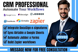 automate jobber jotform typeform docusign airtable googlesheets zapier workflows