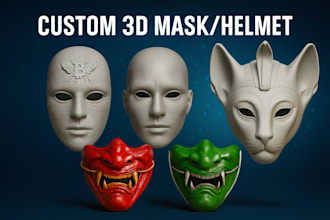 create custom 3d printable masks, helmets, and cosplay models