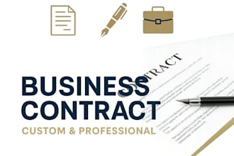 draft a professional business contract or agreement for you