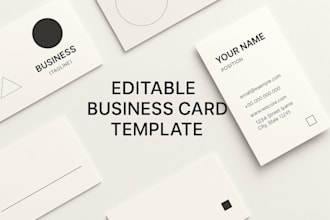 create modern editable business card templates in canva