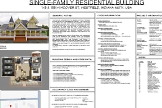 design deck, cover deck pergola or screen porch permit drawings set for approval