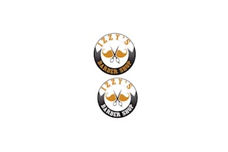 design beautiful barber shop logo for you
