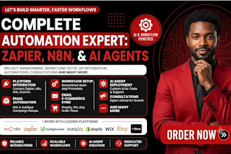 set up zapier n8n ai agent gohighlevel email automation hubspot shopify wix etsy