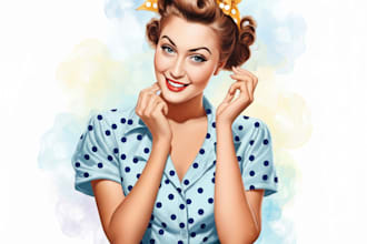 design a pin up girl and pin up girl
