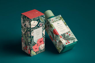 design a creative food product packaging, pouch, box design