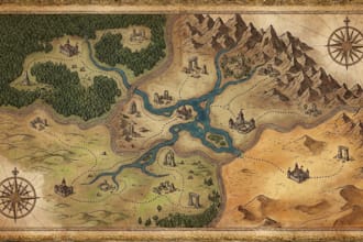 design custom board game map illustrations