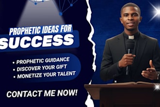 prophecy prosperity, money, favor and give you spiritual insight to make it