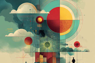 create abstract illustration for your business