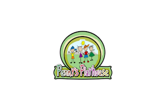 design modern surprising childcare logo with playhouse