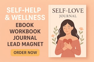 design a canva self help wellness romance ebook workflow journal lead magnet