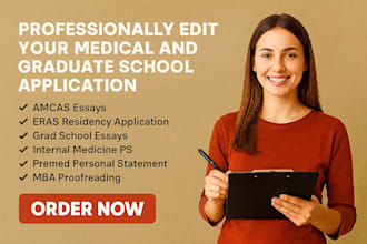 edit and perfect your medical school amcas eras residency application