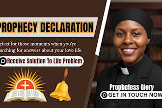 provide prophetic guidance to solve your life challenges, love, business