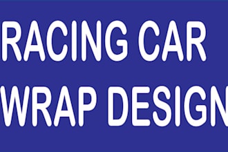 design racing car wrap, livery, car decal, sports car