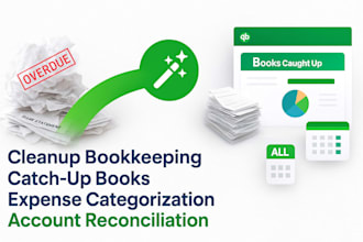 fix cleanup bookkeeping catch up books categorize expenses and reconcile account