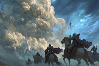 paint fantasy illustration and concept art