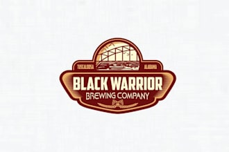 design modern black warrior brewing company logo
