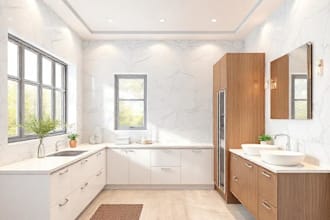 create a 2d rendering for your kitchen design
