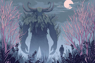 draw dark fantasy horror and creature illustrations