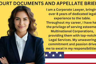 expertly draft court pleadings, motions, lawsuits, and legal documents