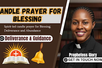 pray with a candle for deliverance or abundance